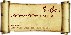 Várterész Csilla névjegykártya